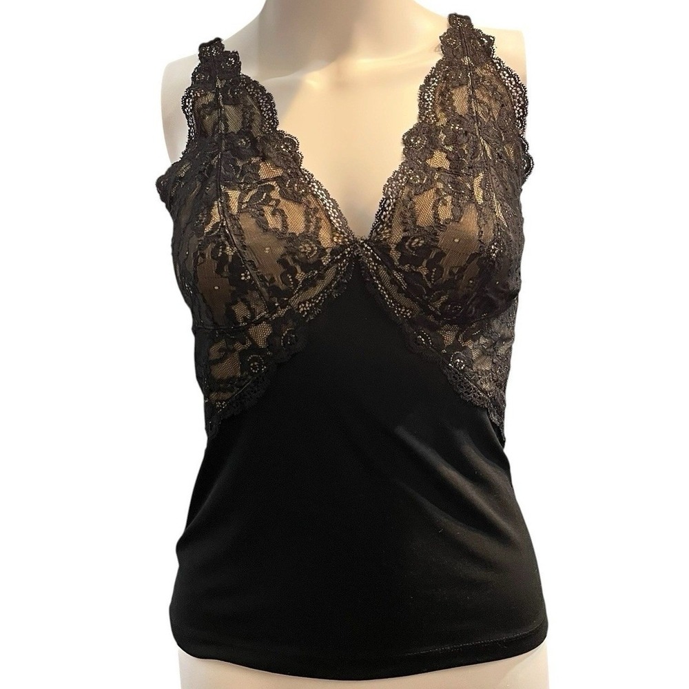 Vintage Express Y2K Top Women S Black Lace Babydoll Whimsigoth Fairy Goth Rave